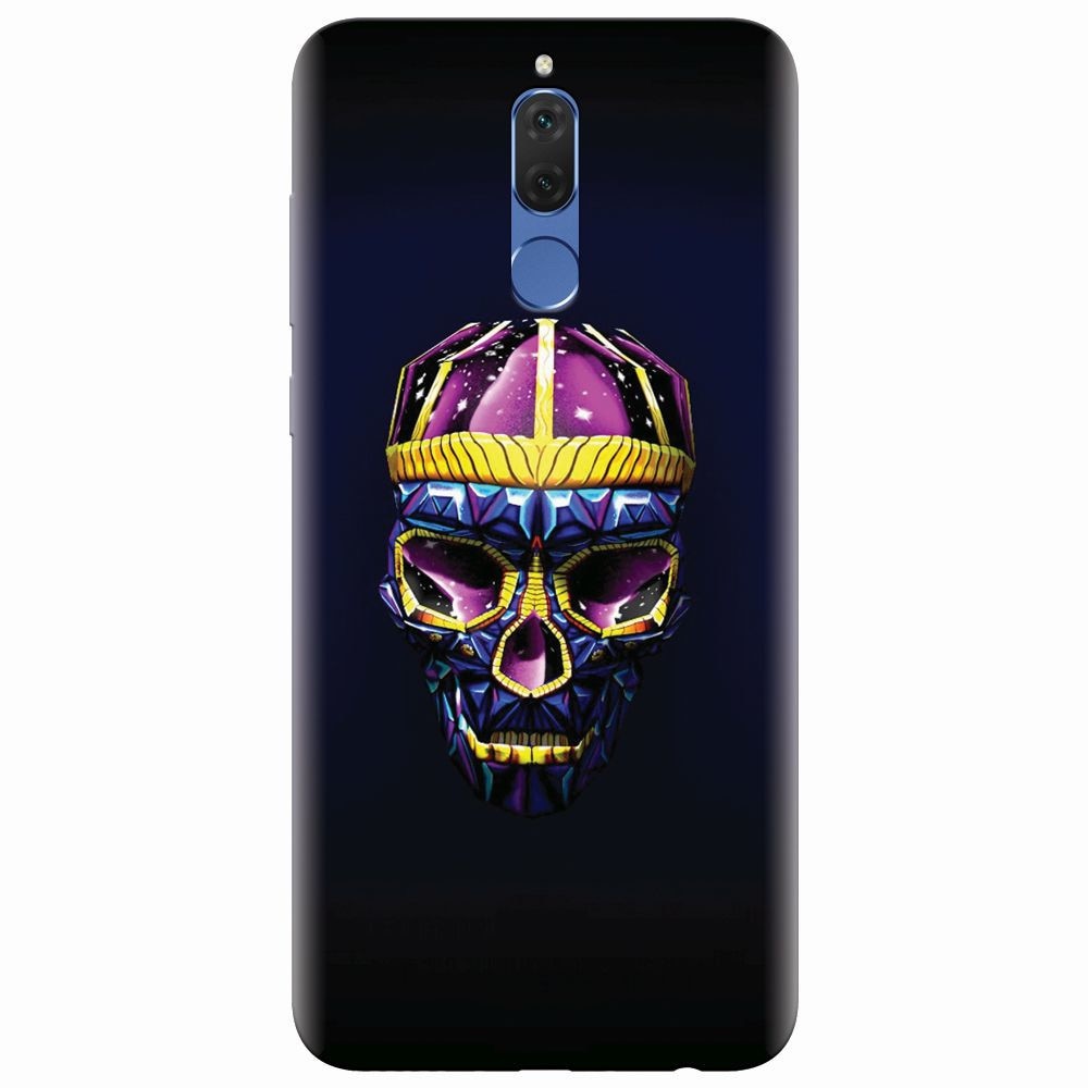 Husa silicon pentru Huawei Mate 10 Lite, Colorfull Skull