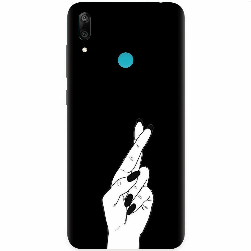 Husa silicon pentru Honor Play, Finger Cross