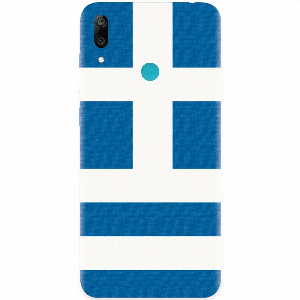 Husa silicon pentru Huawei Y7 Prime 2019, Greece Flag