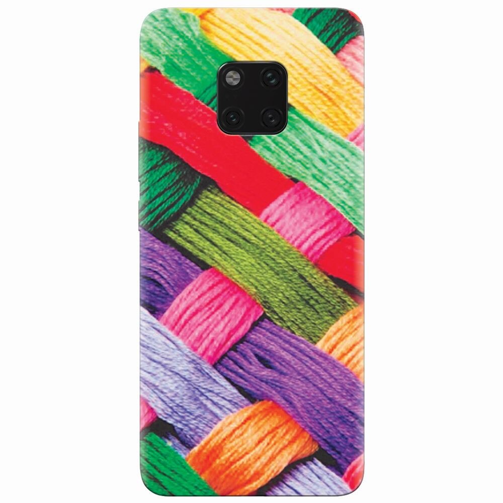 Husa silicon pentru Huawei Mate 20 Pro, Colorful Woolen Art