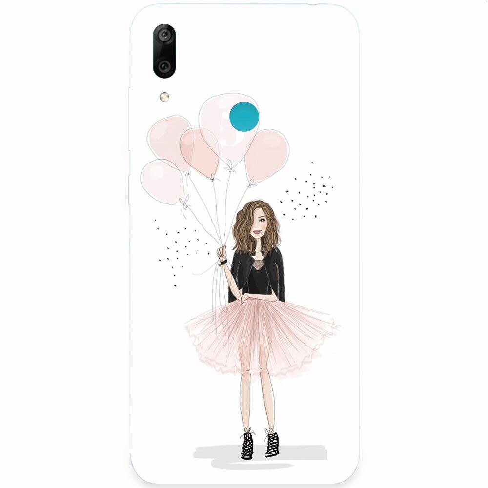 Husa silicon pentru Huawei Y7 2019, Happy Aniversary