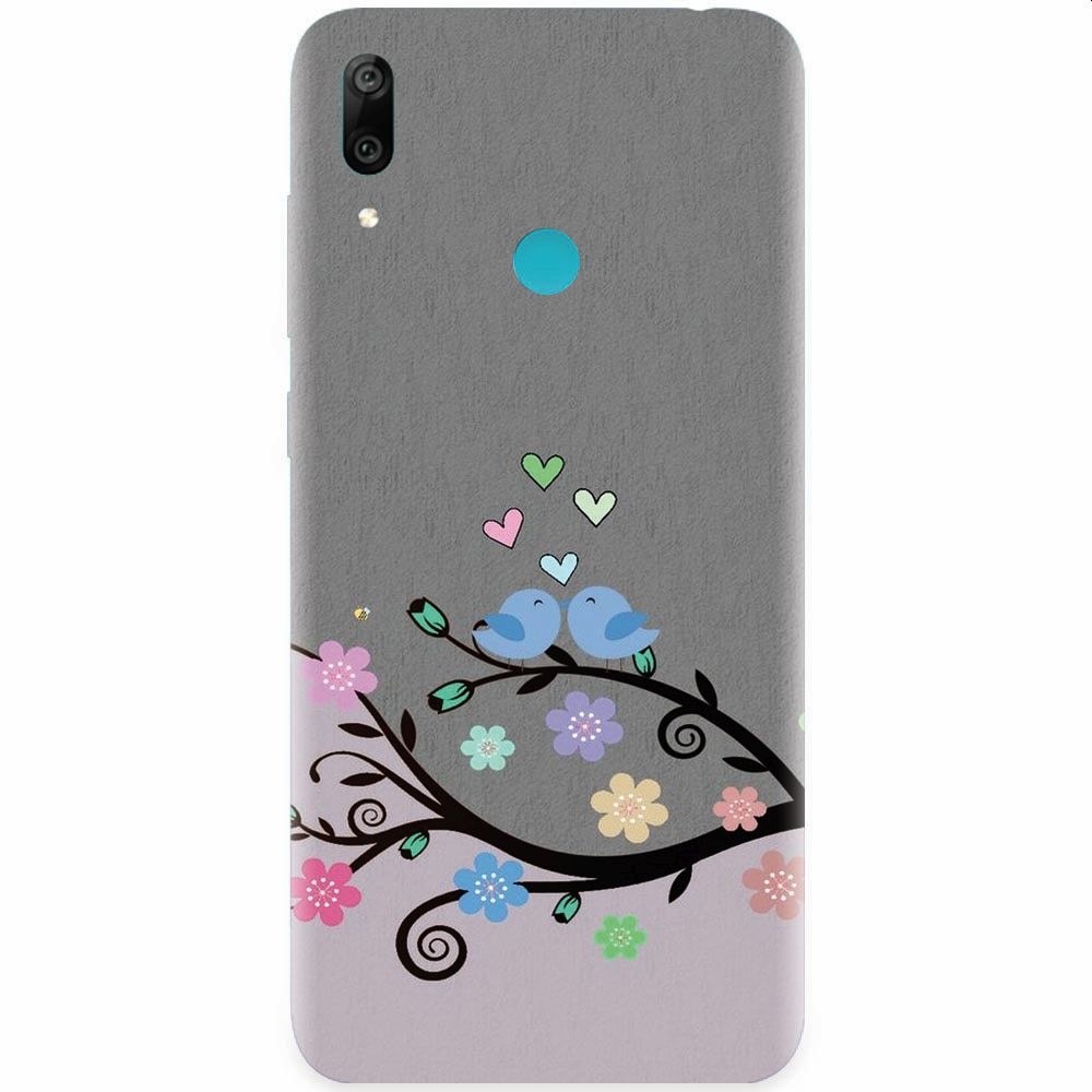 Husa silicon pentru Huawei Y7 2019, Bird Love