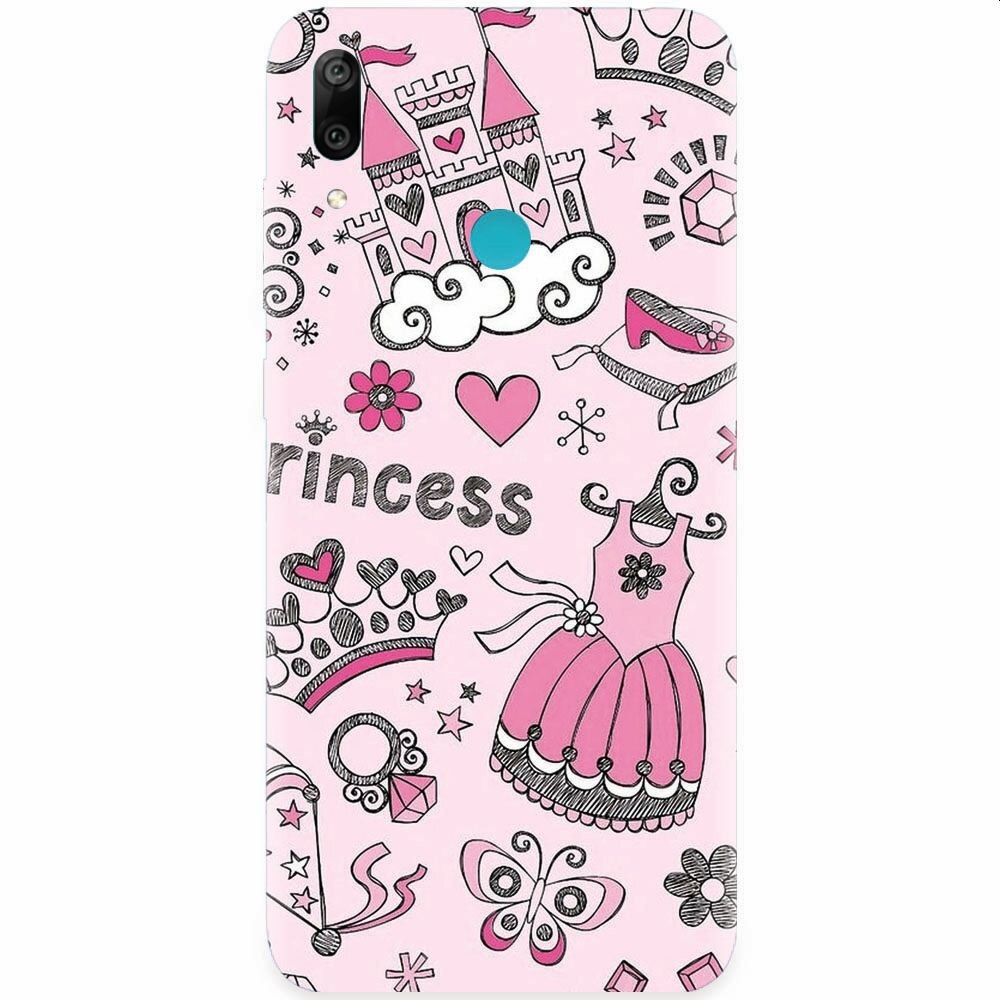 Husa silicon pentru Huawei Y7 2019, Princess