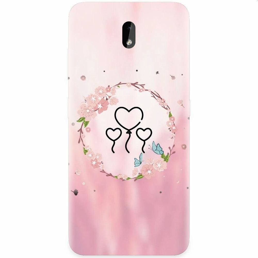 Husa silicon pentru Nokia 3.2, Heart Baloons