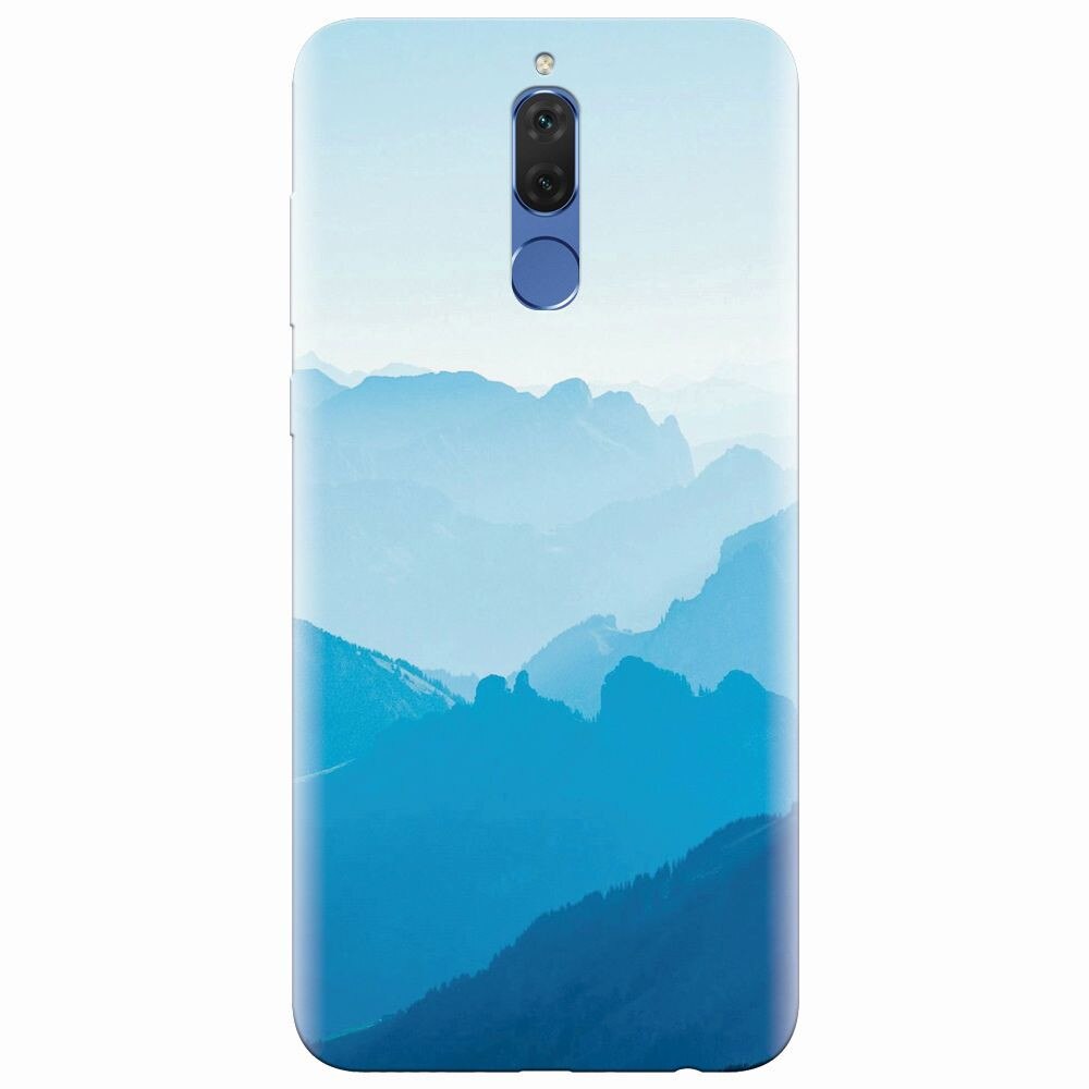 Husa silicon pentru Huawei Mate 10 Lite, Blue Mountain Crests