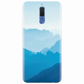 Husa silicon pentru Huawei Mate 10 Lite, Blue Mountain Crests Husa silicon pentru Huawei Mate 10 Lite, Blue Mountain Crests