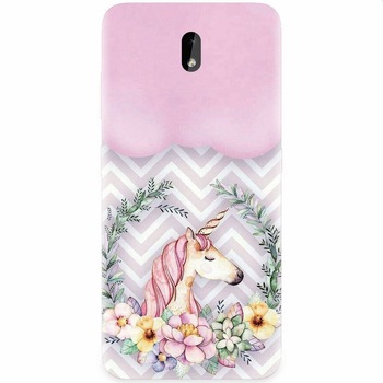 Husa silicon pentru Nokia 3.2, Aesthetic Unicorn Husa silicon pentru Nokia 3.2, Aesthetic Unicorn