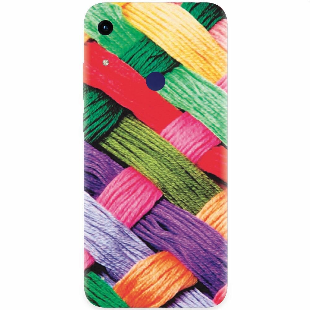 Husa silicon pentru Honor Play 8A, Colorful Woolen Art