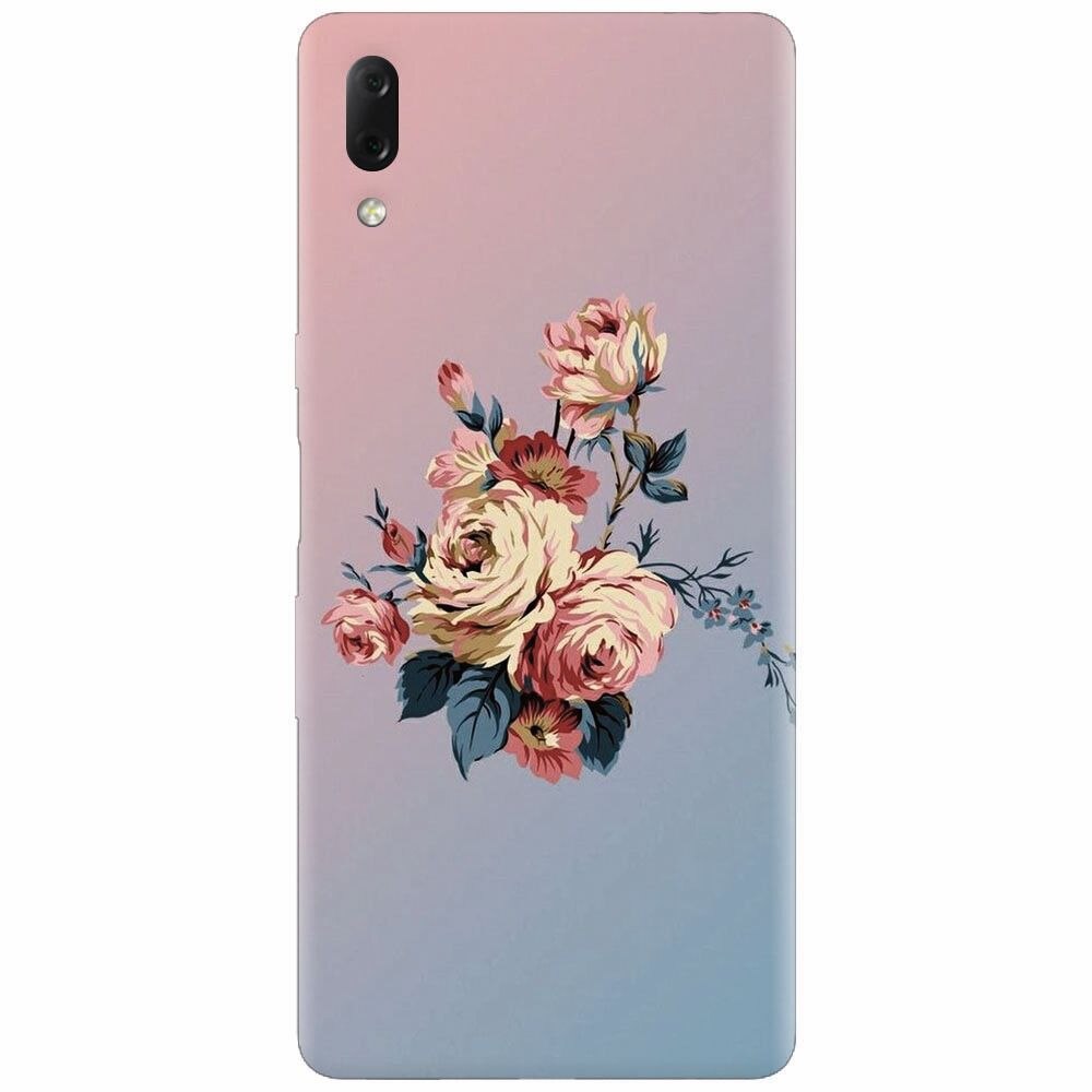 Husa silicon pentru Sony Xperia L3, Roses