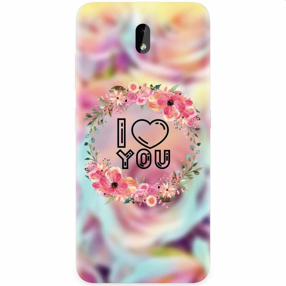 Husa silicon pentru Nokia 3.2, I Love You