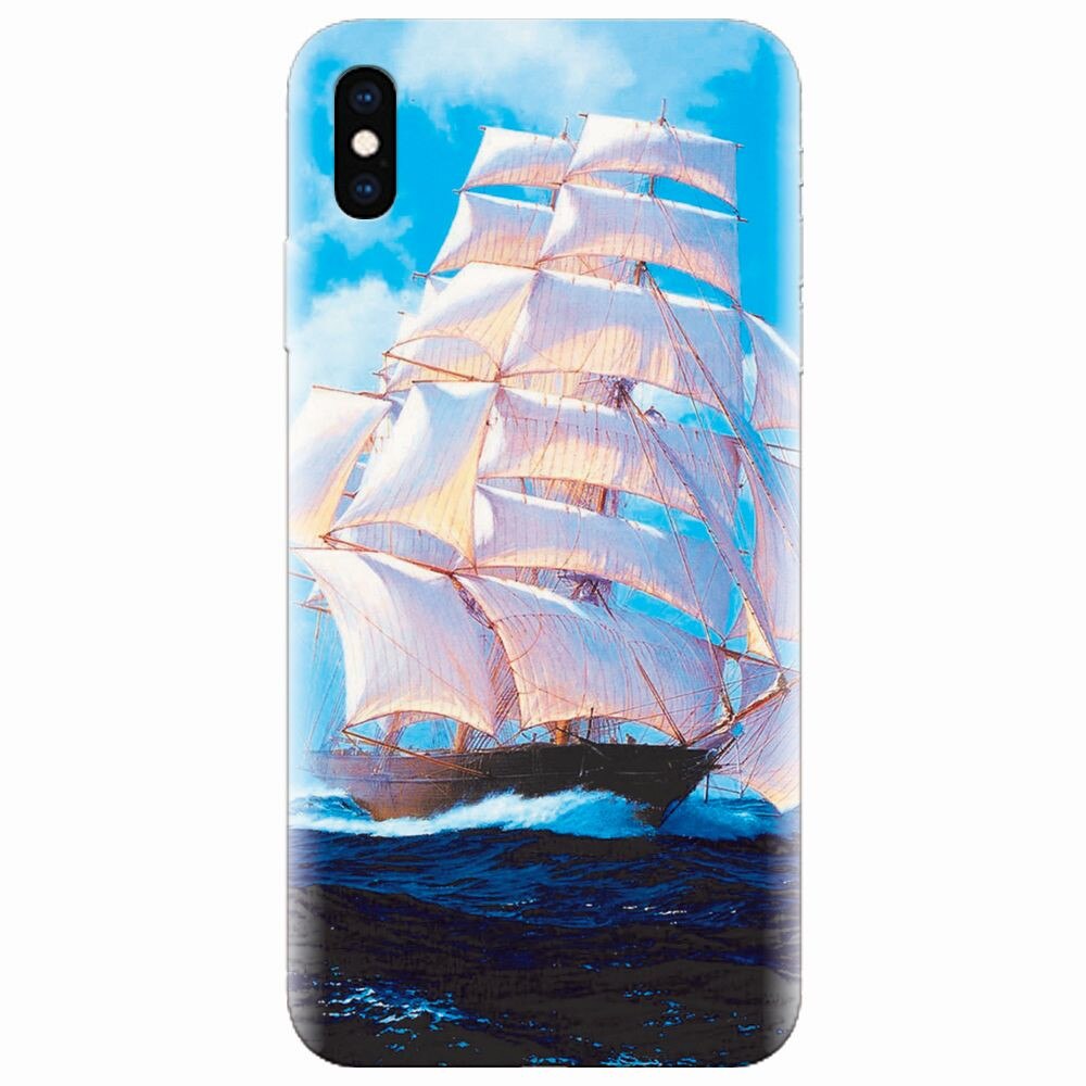 Husa silicon pentru Apple Iphone XS Max, Attractive Art Of Ships