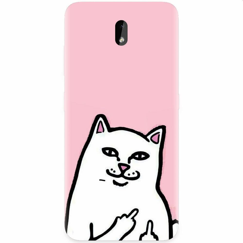 Husa silicon pentru Nokia 3.2, White Cat