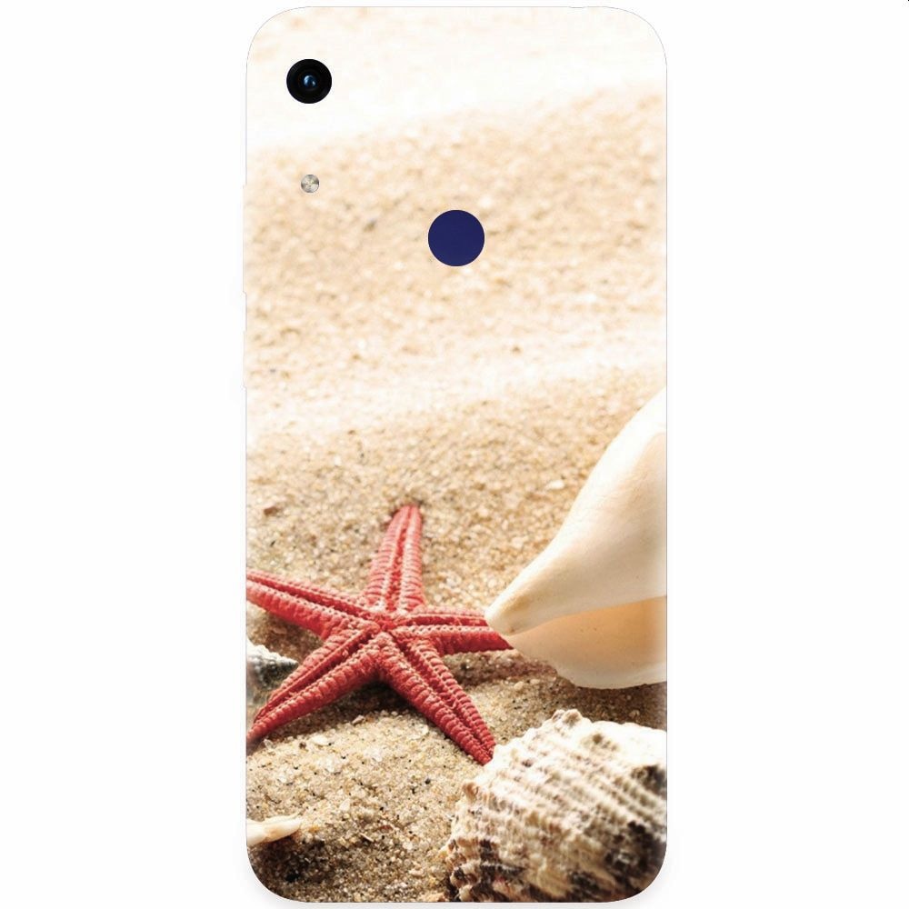 Husa silicon pentru Honor Play 8A, Beach Shells And Starfish
