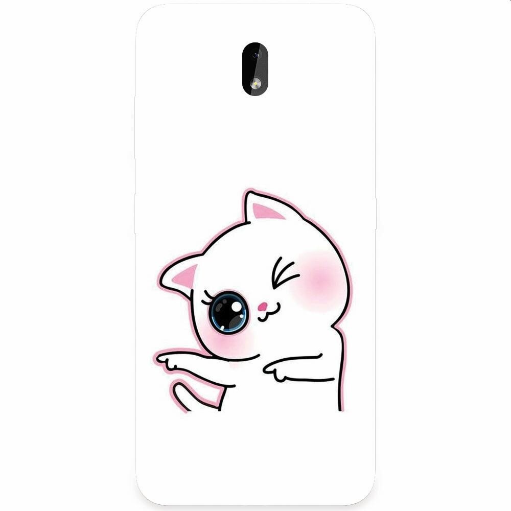 Husa silicon pentru Nokia 3.2, Cute Kitty