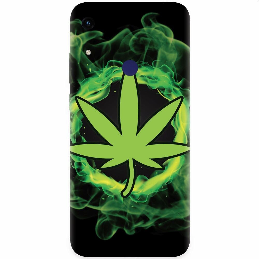 Husa silicon pentru Honor Play 8A, GreenFlames