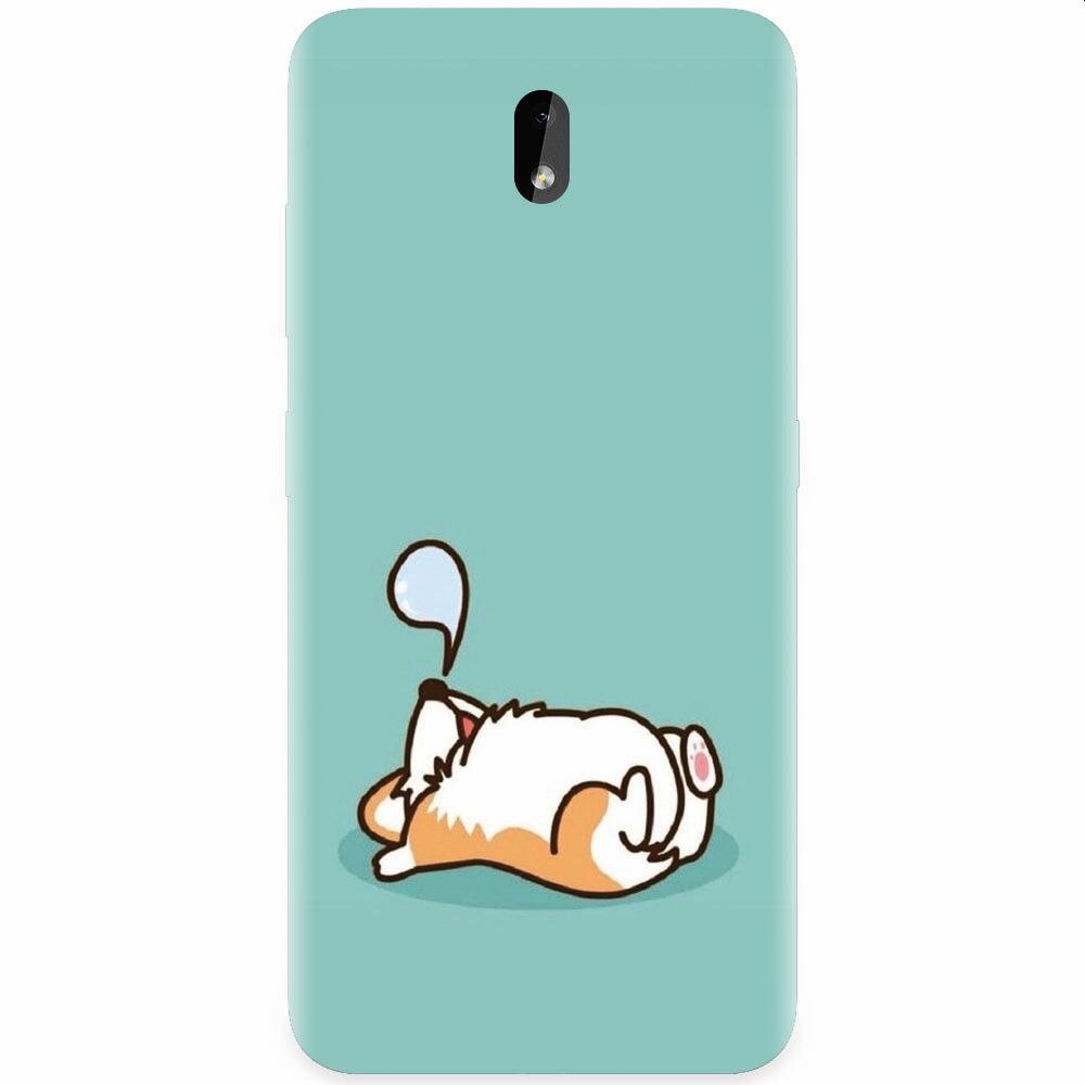 Husa silicon pentru Nokia 3.2, Cute Corgi