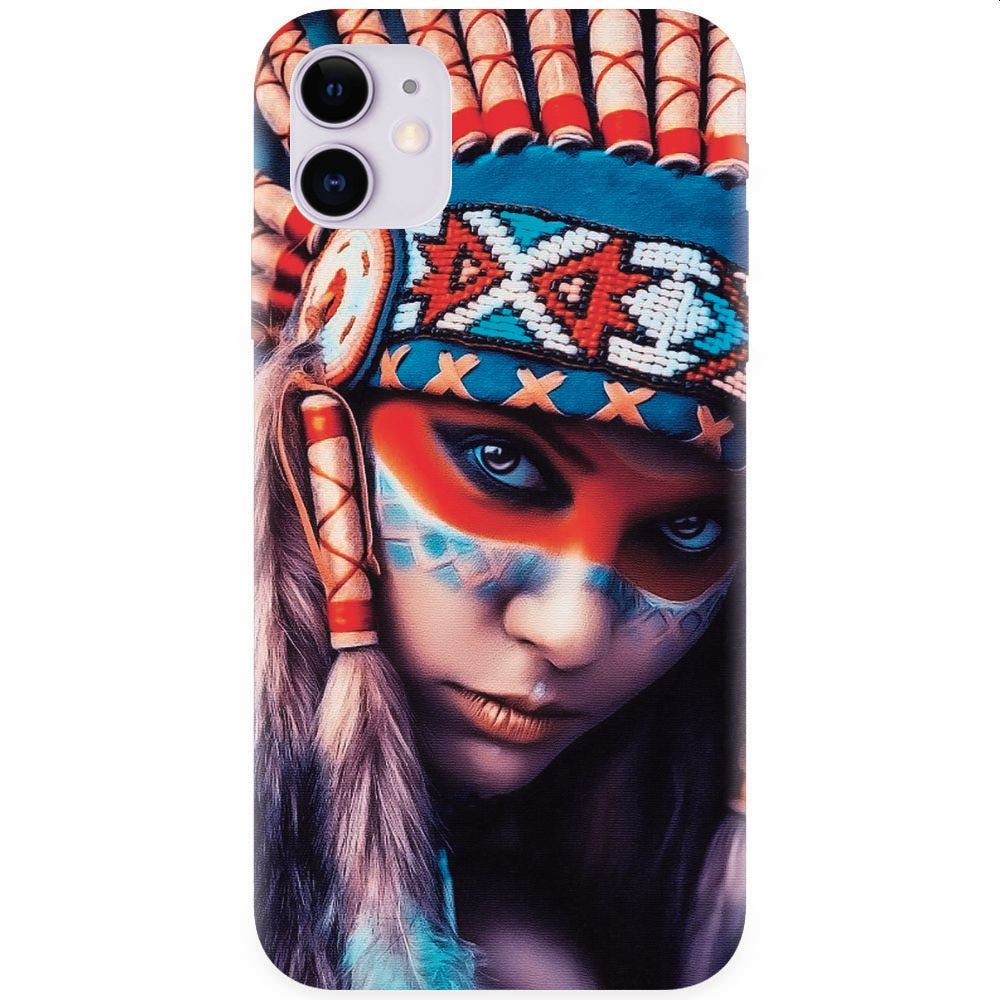 Husa silicon pentru Apple Iphone 11, Attractive Girl Model