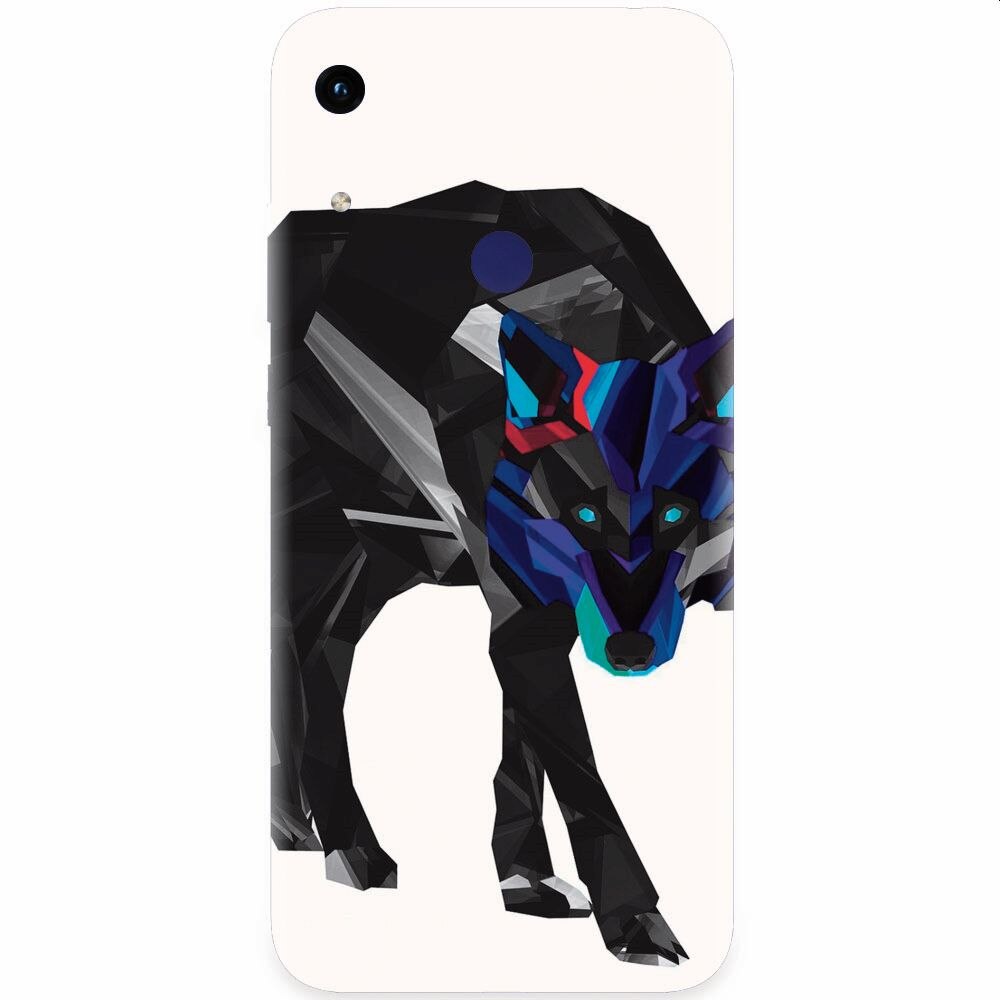 Husa silicon pentru Honor Play 8A, Abstract Wolf