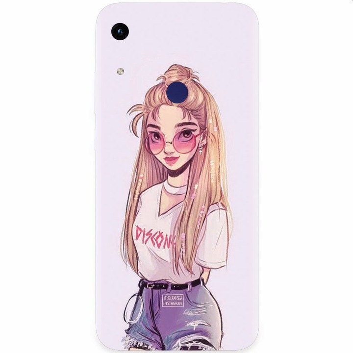 Силиконов кейс за Honor Play 8A, Girl Look