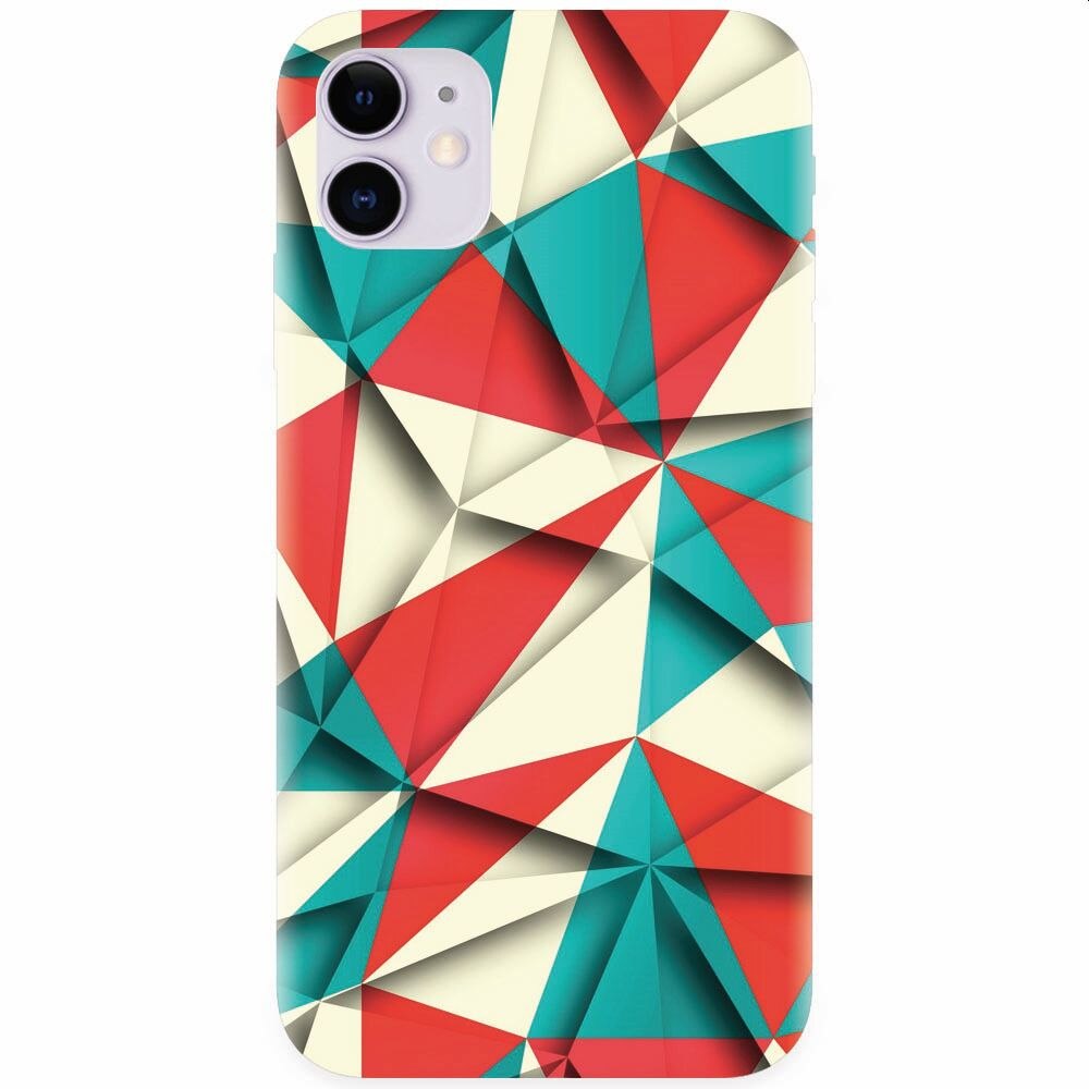 Husa silicon pentru Apple Iphone 11, Abstract Vector