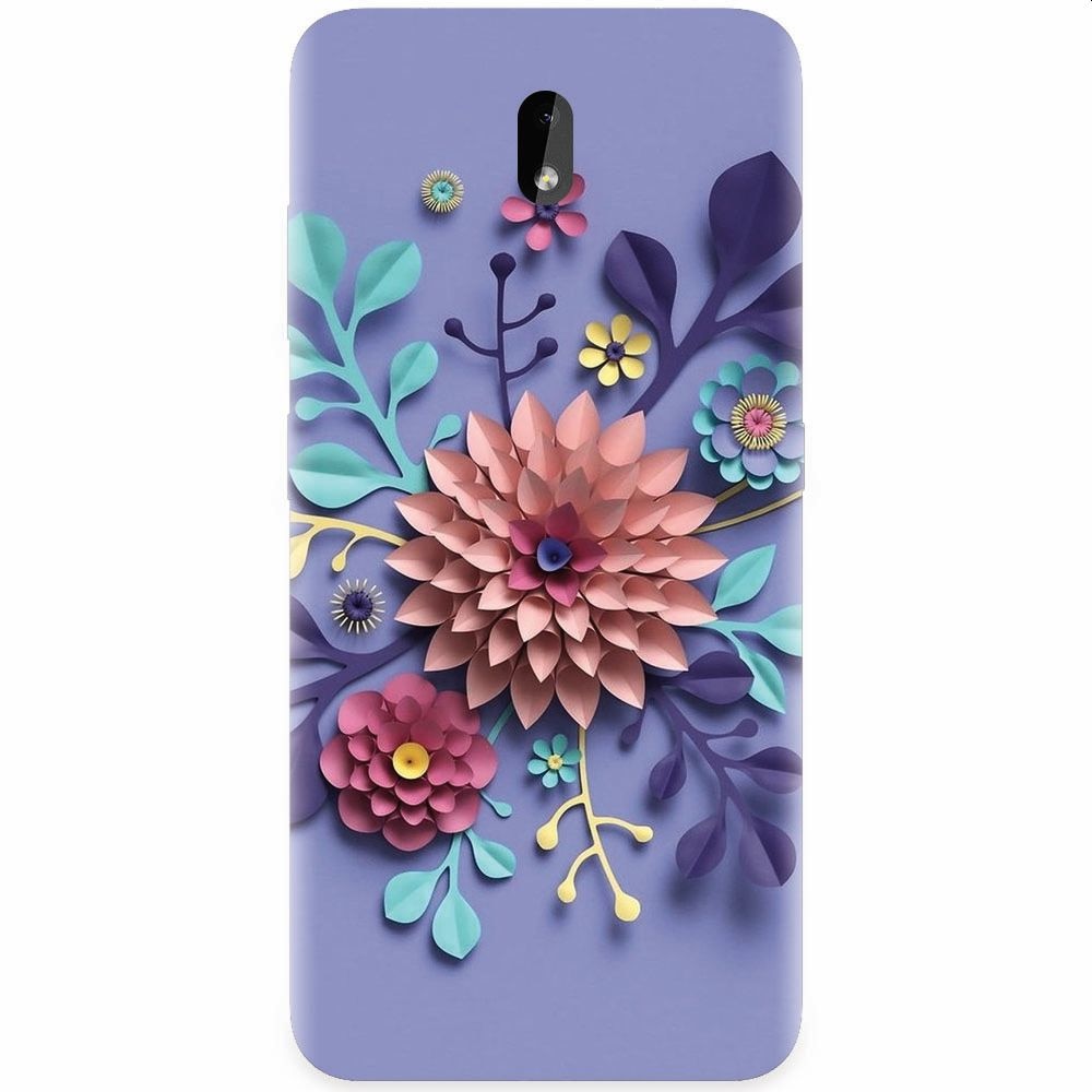 Husa silicon pentru Nokia 3.2, Flower Artwork