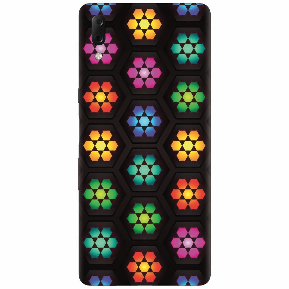 Husa silicon pentru Sony Xperia L3, Kaleidoscope Mosaic Patterns