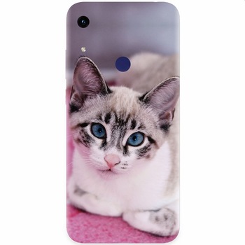 Husa silicon pentru Honor Play 8A, Siamese Kitty Husa silicon pentru Honor Play 8A, Siamese Kitty