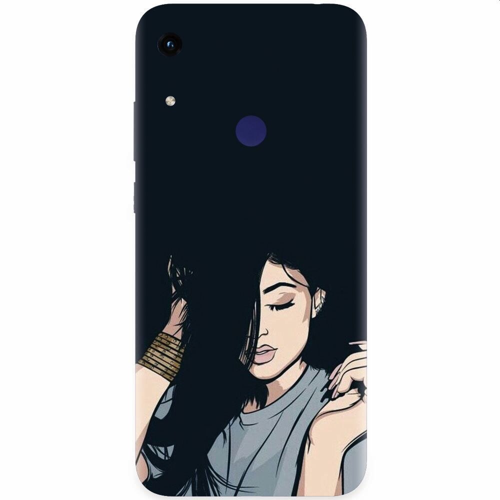 Husa silicon pentru Honor Play 8A, Simple Girl