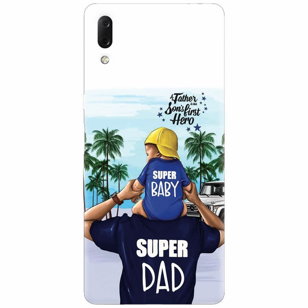 Husa silicon pentru Sony Xperia L3, Super Dad