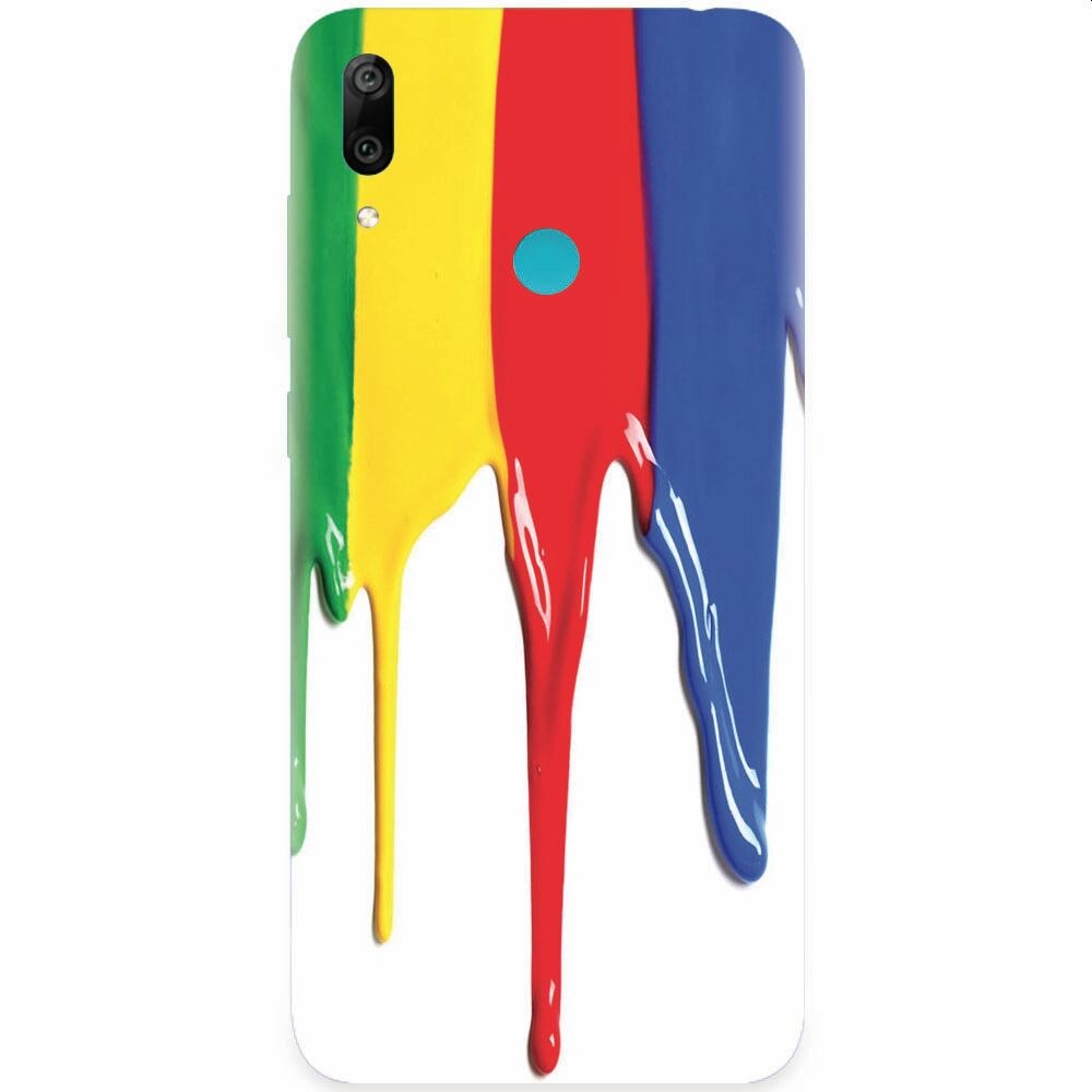 Husa silicon pentru Honor Play, Dripping Colorful Paint