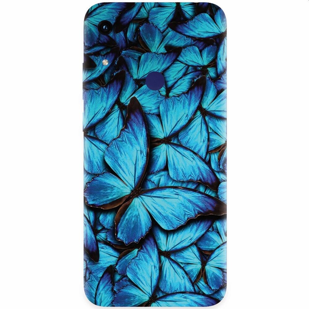 Husa silicon pentru Honor Play 8A, Blue Butterfly 101