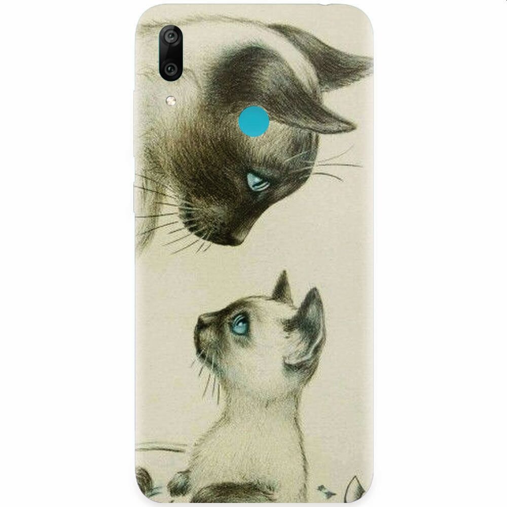 Husa silicon pentru Honor Play, Little Cat