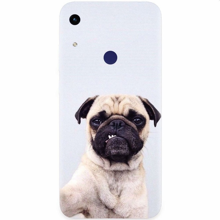 Силиконов калъф, съвместим с Honor Play 8A, Simple Pug Selfie