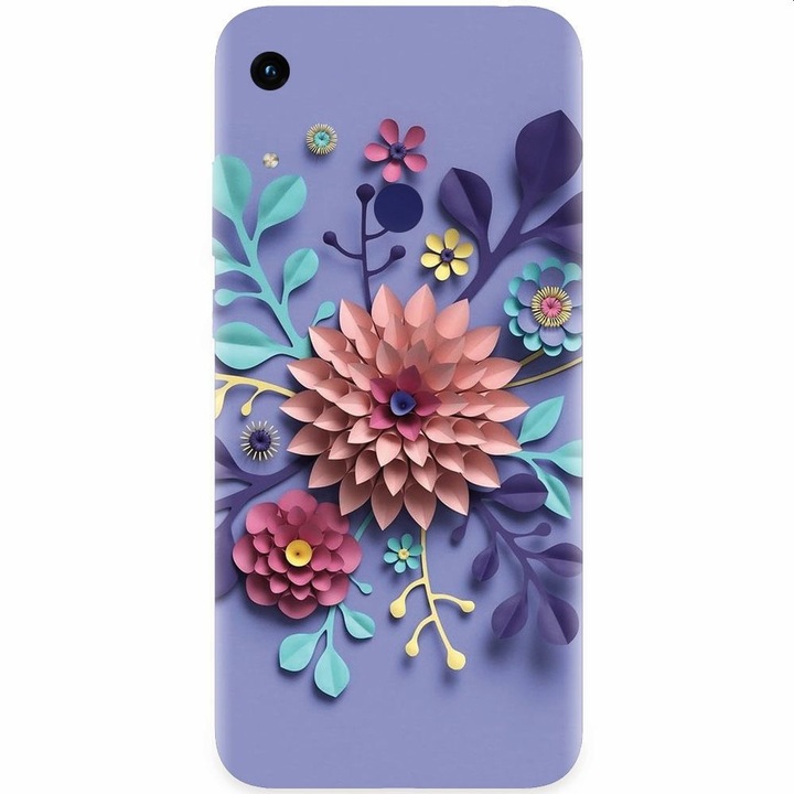 Силиконов кейс за Honor Play 8A, Flower Artwork