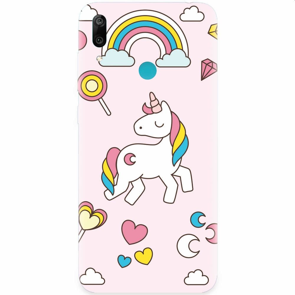 Husa silicon pentru Huawei Y7 Prime 2019, Cute Unicorn