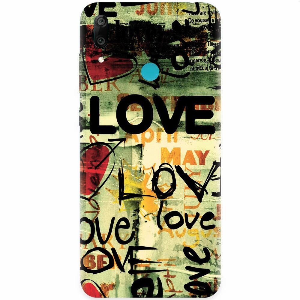 Husa silicon pentru Honor Play, Love Artwork