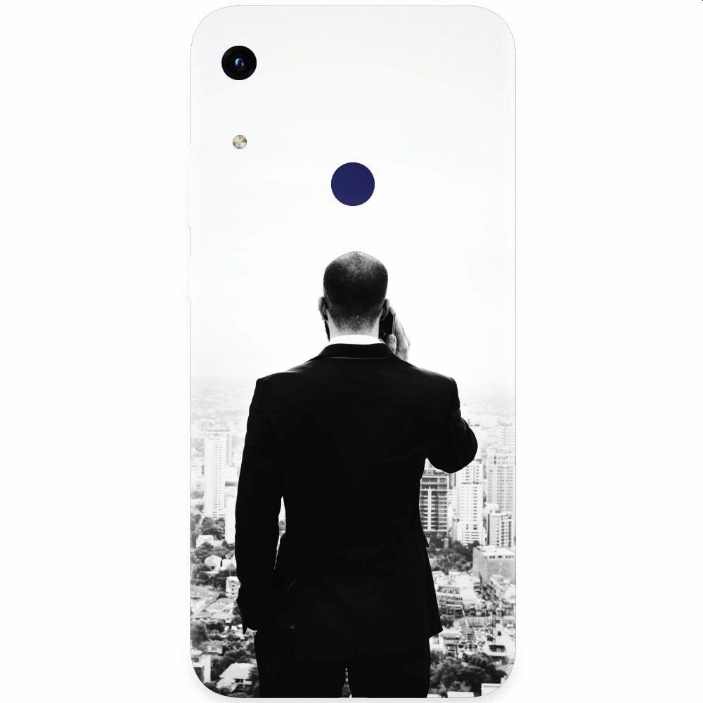 Husa silicon pentru Honor Play 8A, Man In Suit