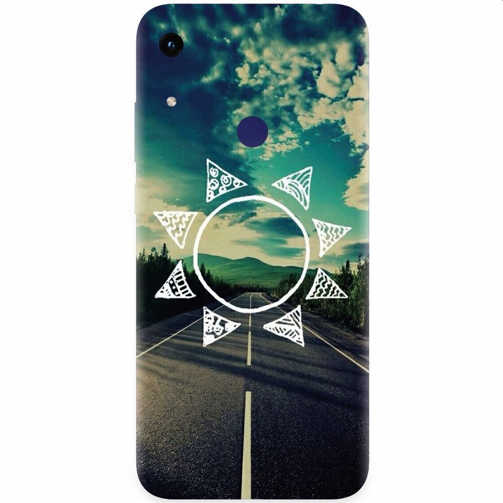 Husa silicon pentru Honor Play 8A, Sun On The Road