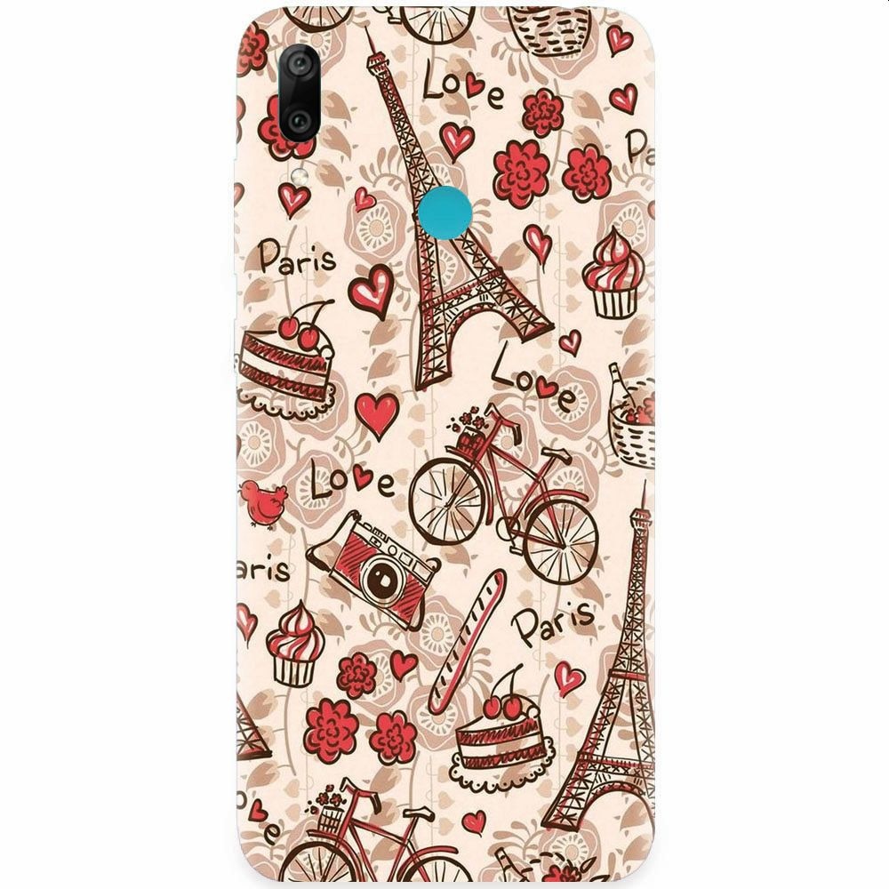 Husa silicon pentru Huawei Y7 2019, Paris Love
