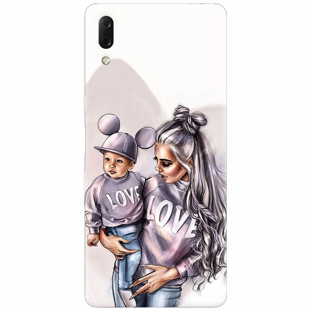 Husa silicon pentru Sony Xperia L3, Mommy Love