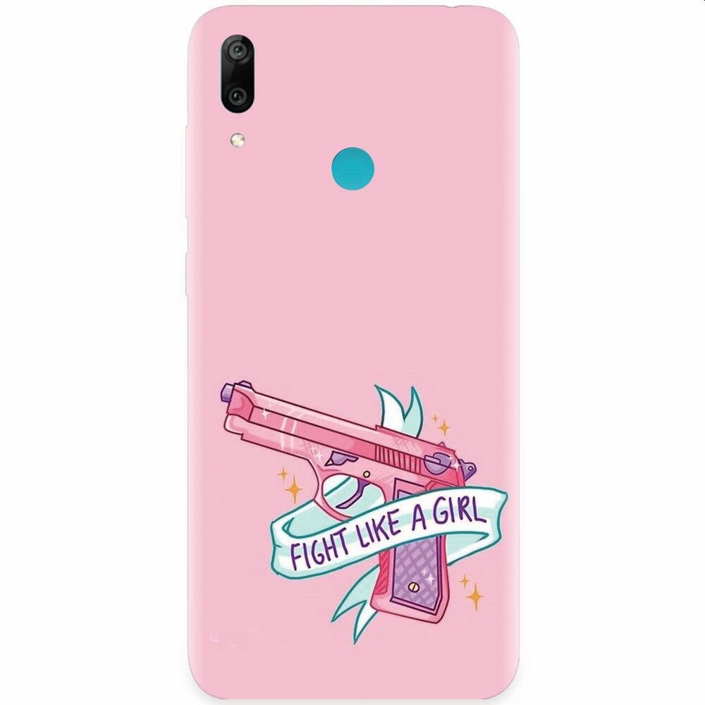 Husa silicon pentru Honor Play, Fight Like A Girl