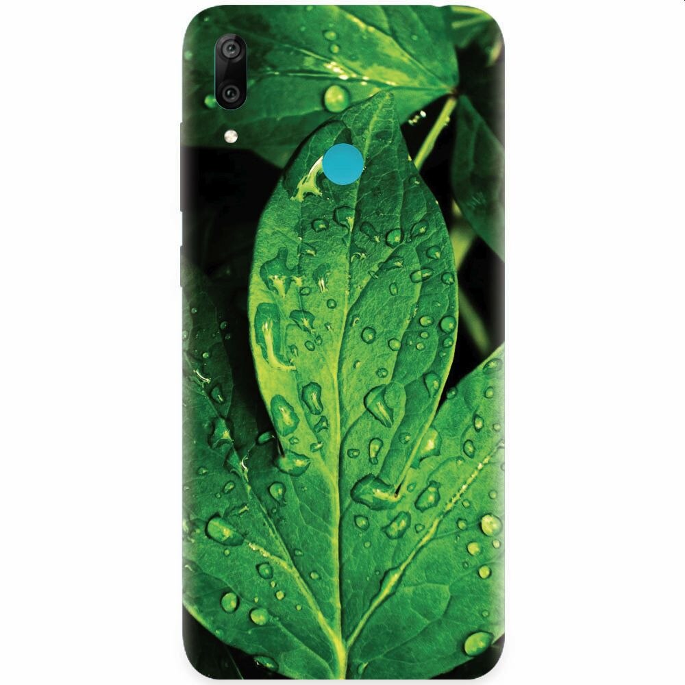 Husa silicon pentru Honor Play, Leaves And Dew