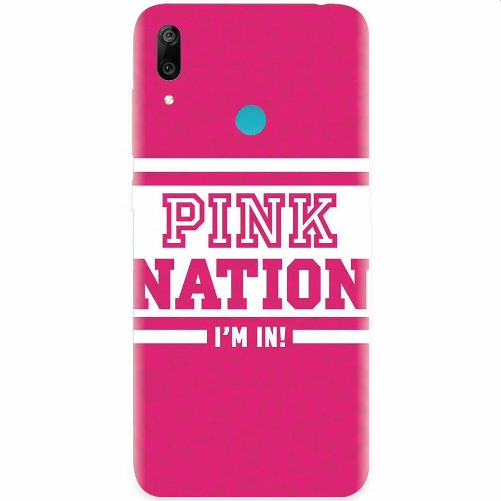 Husa silicon pentru Honor Play, Pink Nation