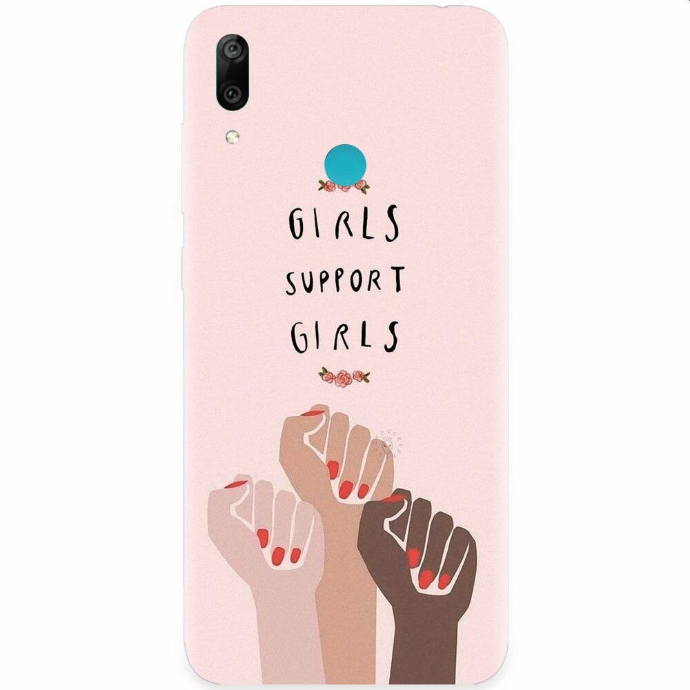Husa silicon pentru Huawei Y7 2019, Girls Supportgirls