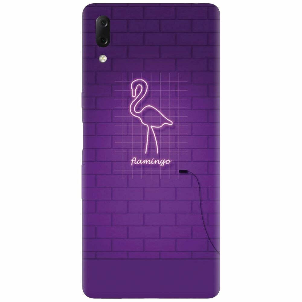 Husa silicon pentru Sony Xperia L3, Light Flamingo