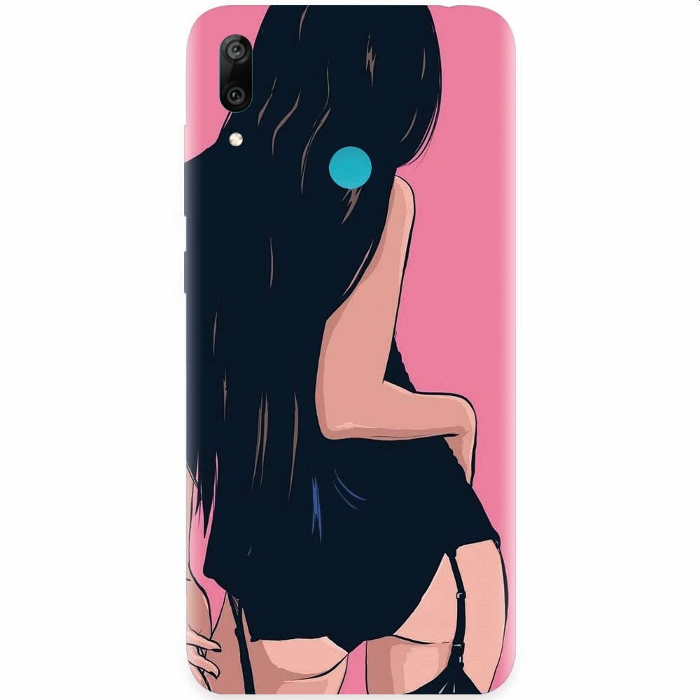 Husa silicon pentru Honor Play, Girl With Long Hair
