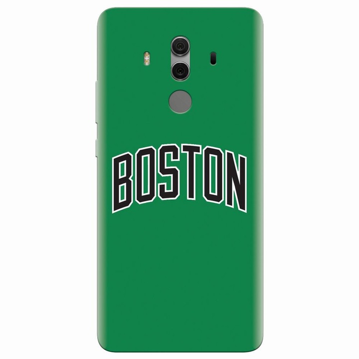 Husa din silicon compatibila cu Huawei Mate 10 Pro, NBA Boston Celtics
