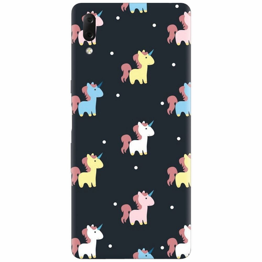 Husa silicon pentru Sony Xperia L3, Unicorns