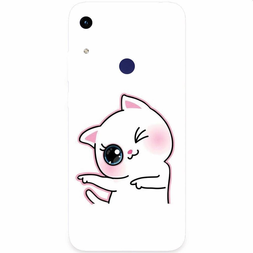 Husa silicon pentru Honor Play 8A, Cute Kitty