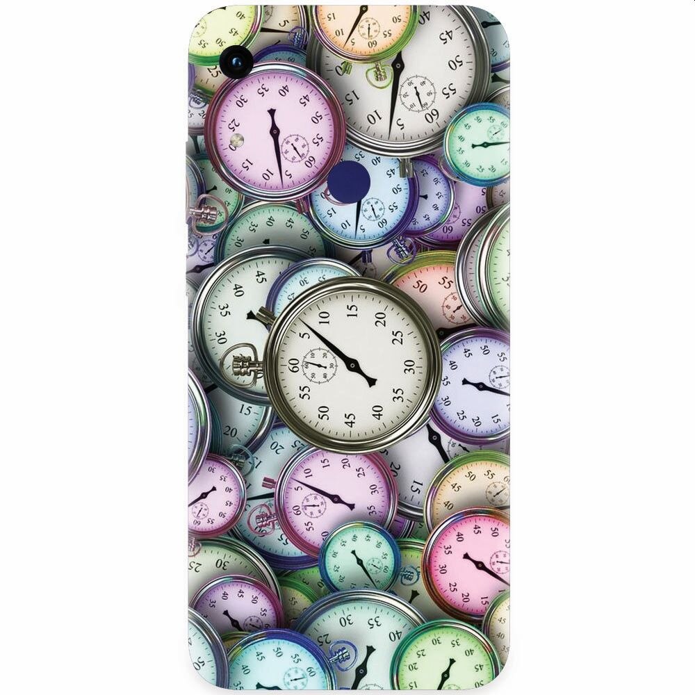 Husa silicon pentru Honor Play 8A, Clocks